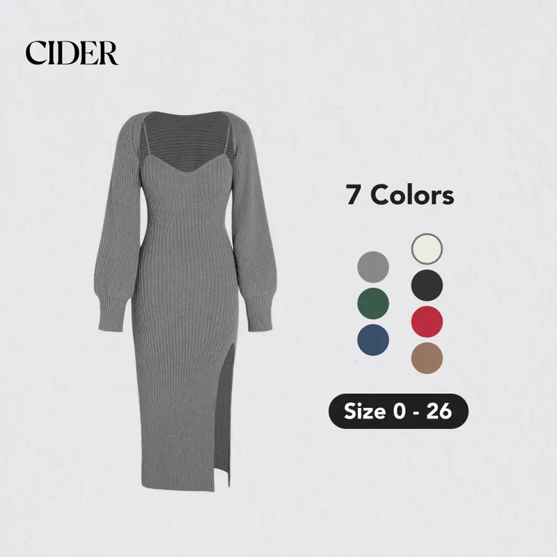 Lonovos™ WinterMuse Sweater Dress Set