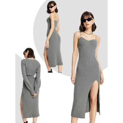 Lonovos™ WinterMuse Sweater Dress Set