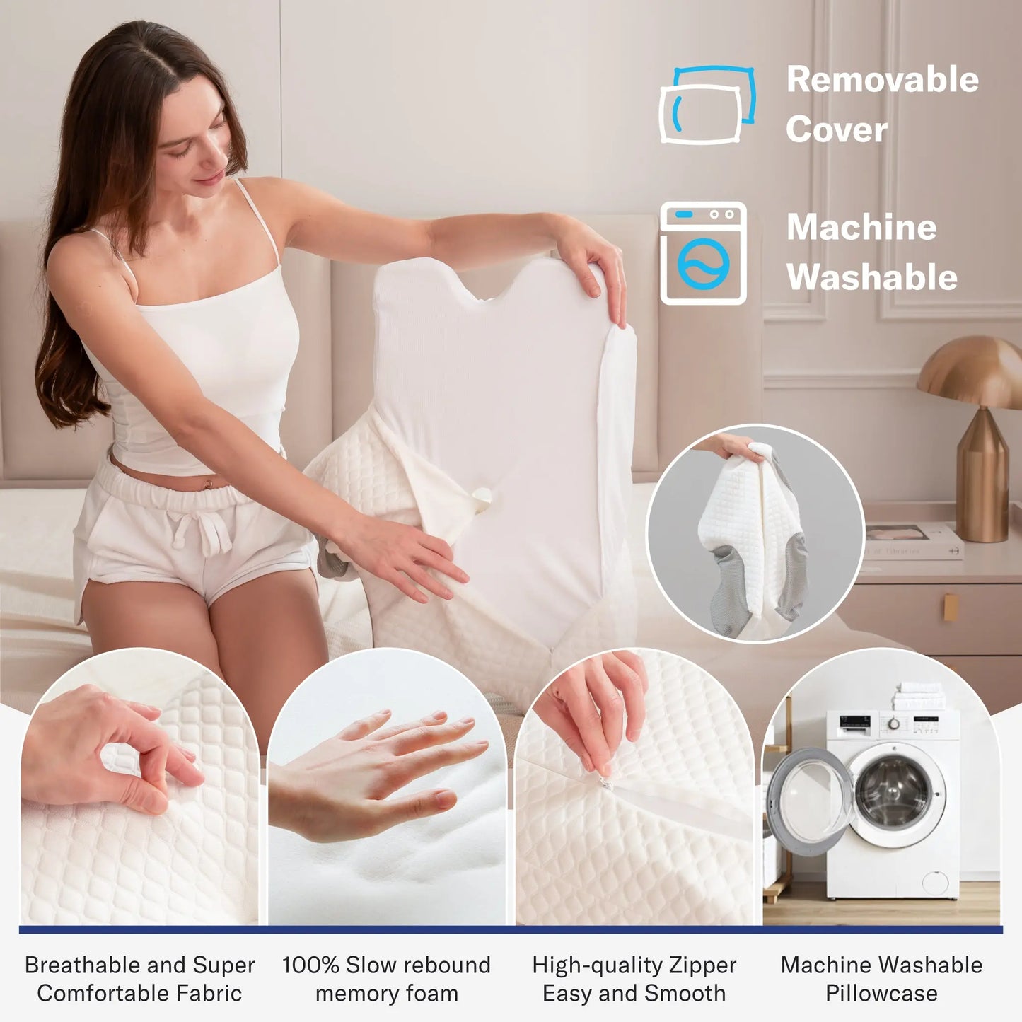 Lonovos Ergonomic Cervical Memory Foam Pillow