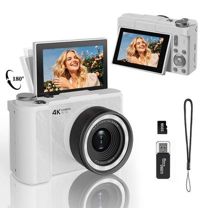 Lonovos 4K Y2K Flip Screen Vlogging Camera