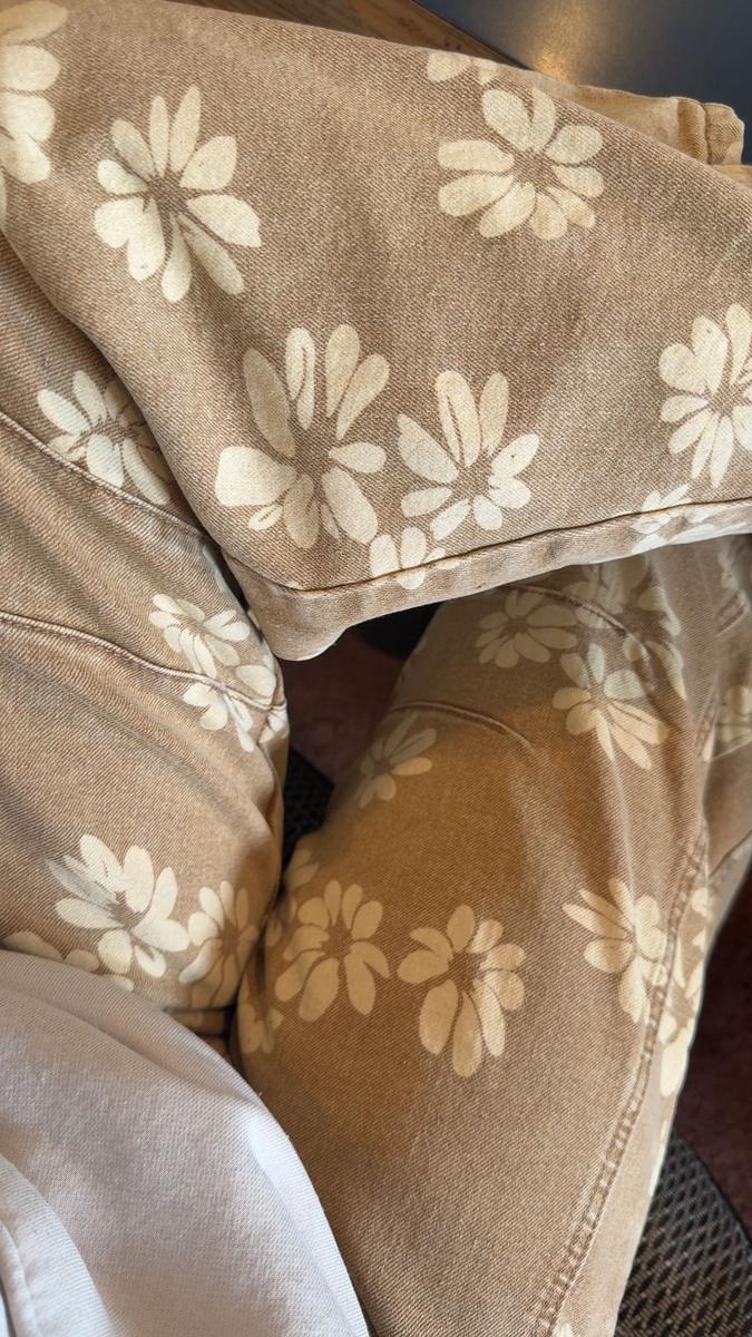 Floral Y2K Wide-Leg Jeans