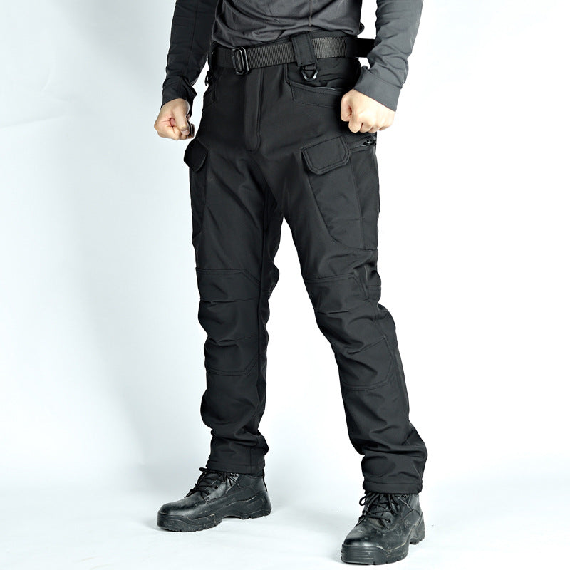 Pantalon tactique d’hiver softshell imperméable doublé en polaire