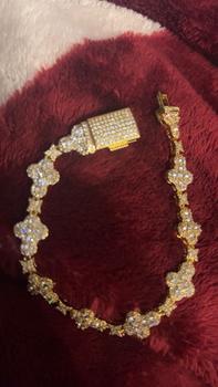 Lonovos ICE HUE 18K Gold Vacuum Plated Bracelet & Necklace Set