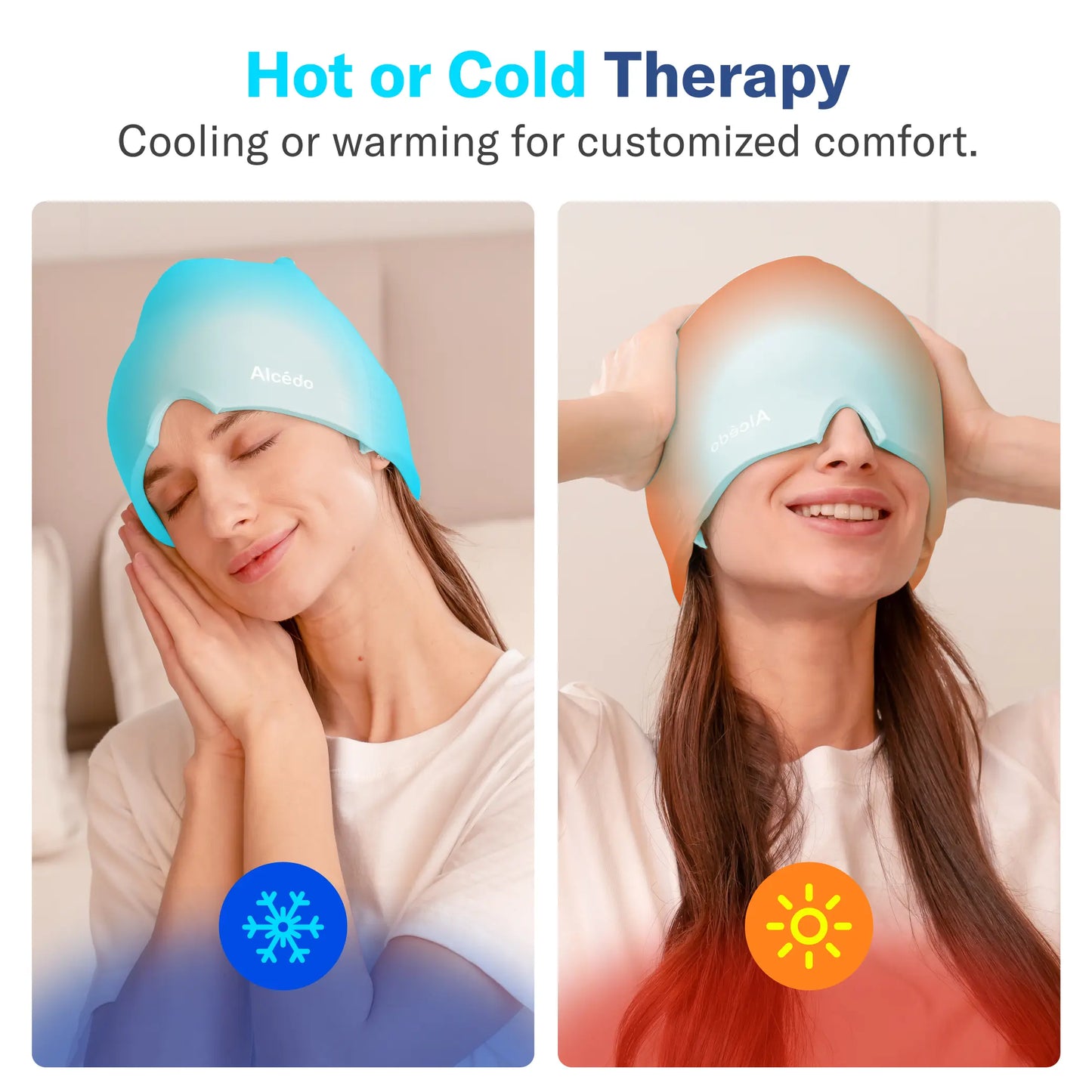 Lonovos Migraine Relief Hot & Cold Gel Cap