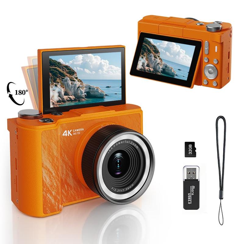 Lonovos 4K Y2K Flip Screen Vlogging Camera