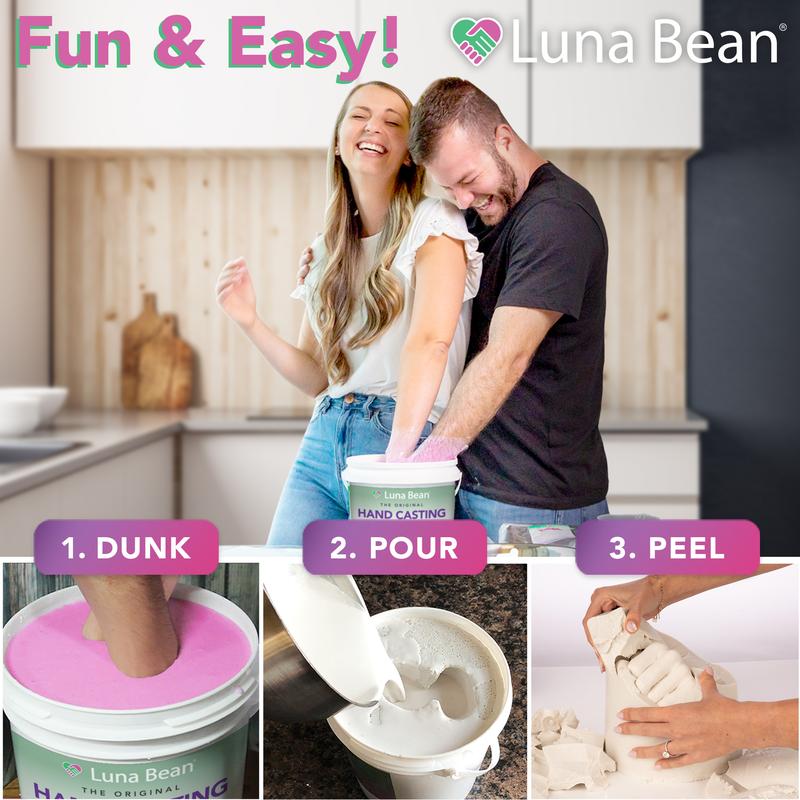 Luna Bean Hand Casting Kit – Create Memories Together 🤍