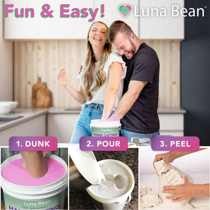 Luna Bean Hand Casting Kit – Create Memories Together 🤍