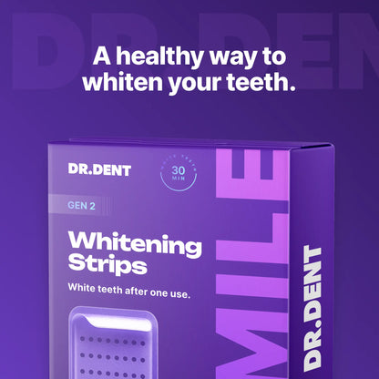 Purple Teeth Whitening Strips – Enamel Safe, Peroxide-Free