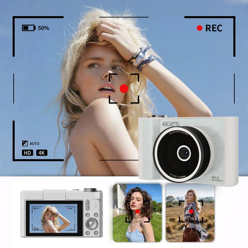 Lonovos 4K Y2K Flip Screen Vlogging Camera
