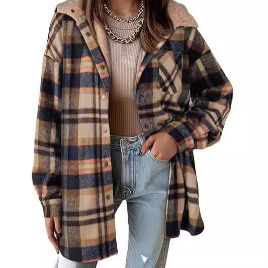 Plaid Flannel Autumn Jacket