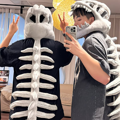 DinoBones™ – Premium Dinosaur Skeleton Plush Headpiece