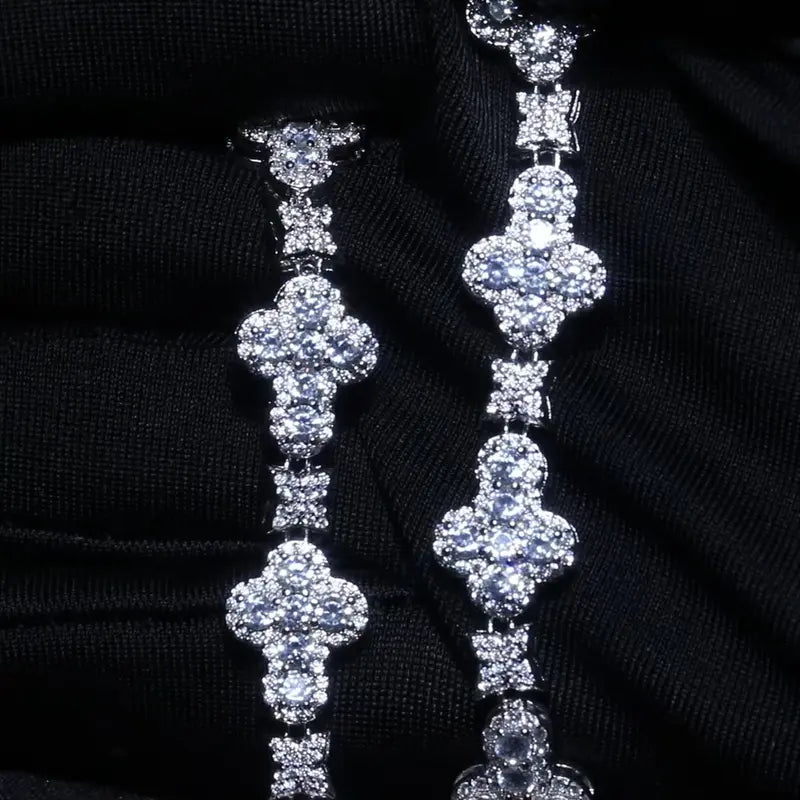 Lonovos ICE HUE 18K Gold Vacuum Plated Bracelet & Necklace Set
