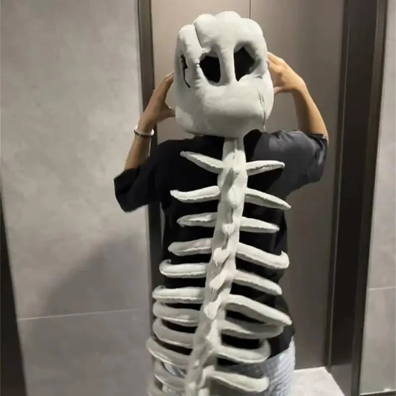 DinoBones™ – Premium Dinosaur Skeleton Plush Headpiece