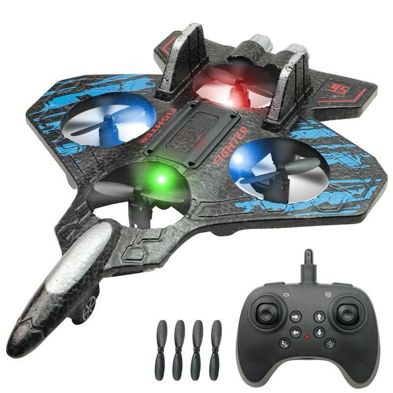 RC Stunt Fighter Jet – 360° Flips & LED Lights ✈️