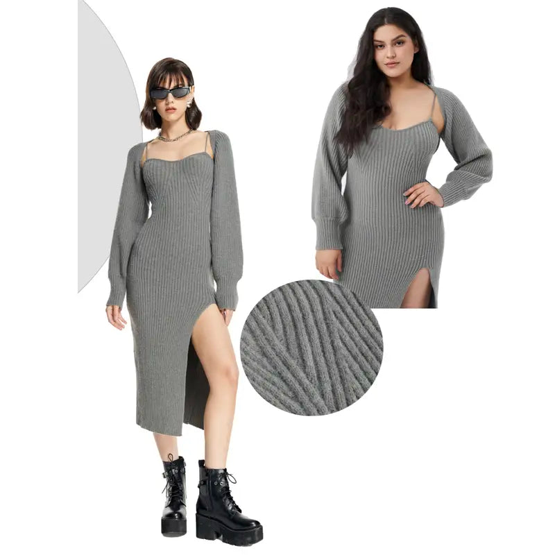 Lonovos™ WinterMuse Sweater Dress Set