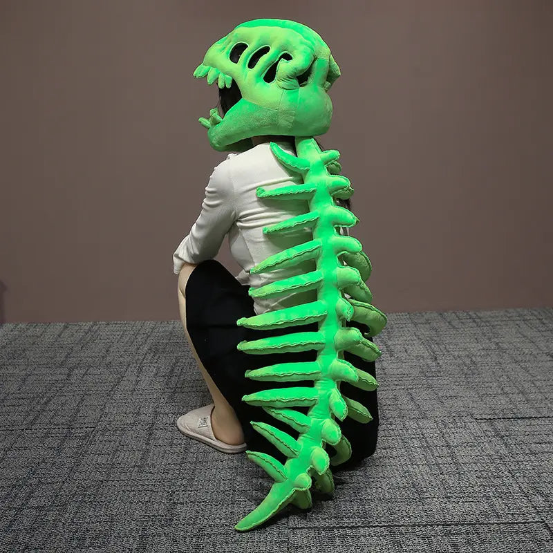 DinoBones™ – Premium Dinosaur Skeleton Plush Headpiece