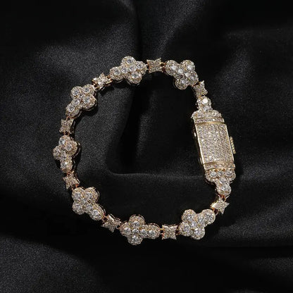 Lonovos ICE HUE 18K Gold Vacuum Plated Bracelet & Necklace Set