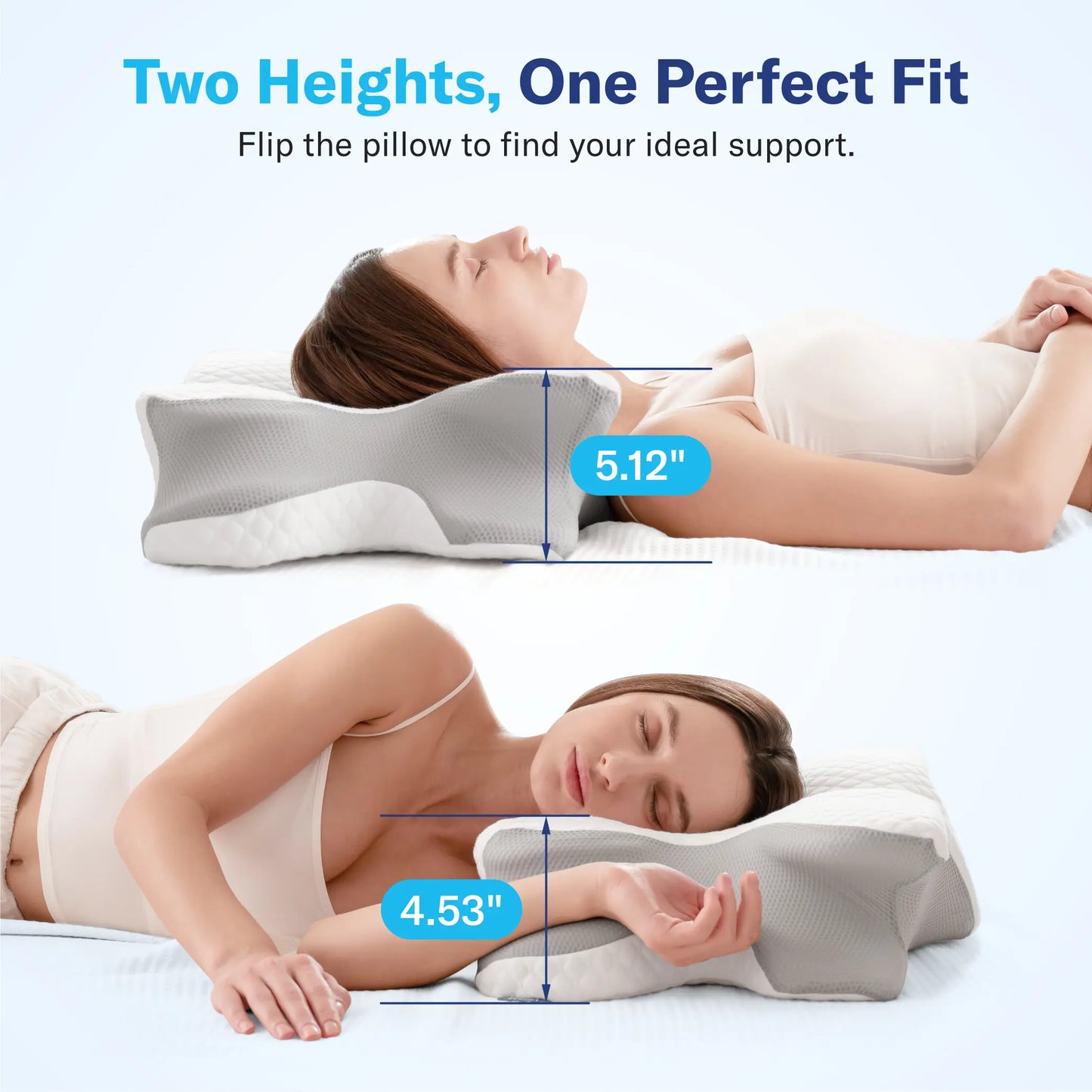 Lonovos Ergonomic Cervical Memory Foam Pillow
