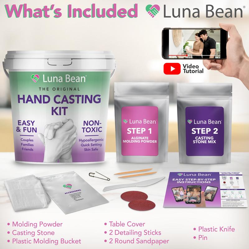 Luna Bean Hand Casting Kit – Create Memories Together 🤍