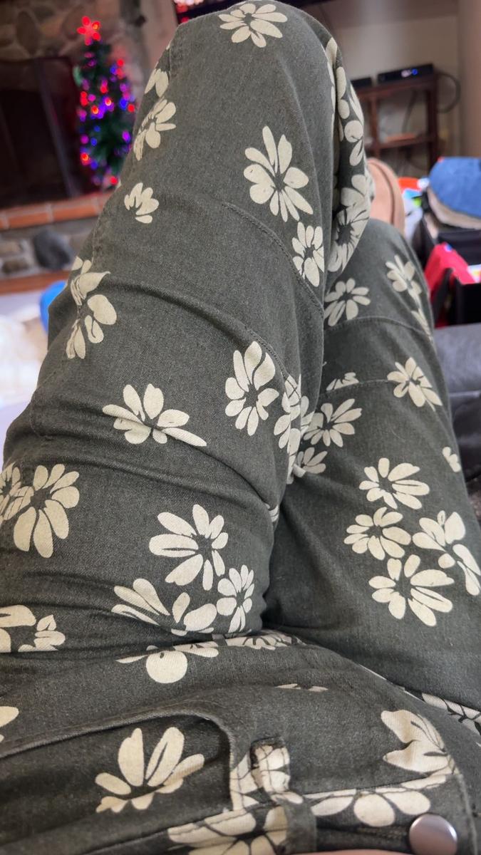 Floral Y2K Wide-Leg Jeans